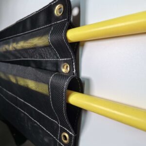 Dump truck mesh tarps
